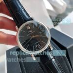 Fake IWC Portofino Black Dial 39mm Citizen 8215 Movement 